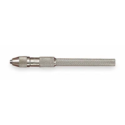 STARRETT Pin Vise: Pin Vise, 1.6 mm Max Size - mm, 0.03 in Min Size - Inch, Knurled Grip - Pin Vises