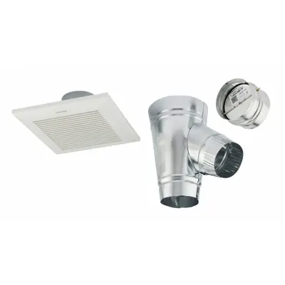 PANASONIC Grille Upgrade Kit: Galvanized Steel/Polypropylene, Galvanized - Upgrade Kits for Bathroom Exhaust Fans