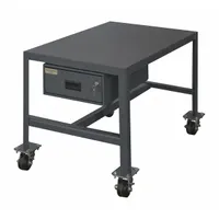 DURHAM MFG Work Table: Fixed Ht, Steel, 24 in x 18 in, 4,000 lb Overall Load Capacity (MPN MTDM182442-2K195)