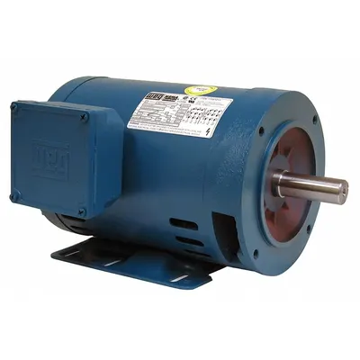 WEG General Purpose Motor: C-Face/Rigid Base Mount, Open Drip Proof, 15 hp - C-Face with Rigid Base 3-Phase General Purpose AC Motors