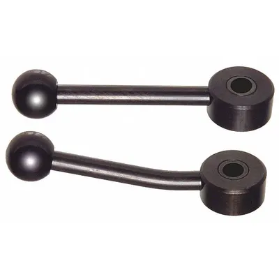 OEM Adjustable Handle: Steel, M8 Thread, 102 mm Lg - Low-Profile Adjustable Tension Levers with Threaded Hole