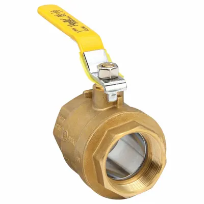 APOLLO Manual Two-Way Ball Valve: 2 in, Brass, Straight, FNPT x FNPT - Brass Ball Valves