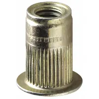 Rivet Nut: 1/2"-13 Thread Size, 1 1/2 in Overall Lg, 11/16 in Insert Dia, Round, Steel, Steel, 10 PK (MPN ALS4T-813-500)