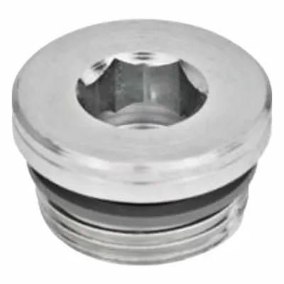 JW WINCO Threaded Plug: Steel, FPM Seal, Metric Fine, M18x1.5 Thd, Internal Hex - Steel Threaded Plugs