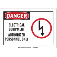 Sign: Polyester, Adhesive Sign Mounting, 3 1/2 in x 5 in Nominal Sign Size, Not Retroreflective (MPN 83900)