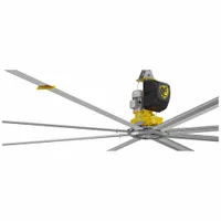 BIG ASS FANS Ceiling Fan: 20 ft Blade Dia, Variable Speeds, 200 to 240V AC, Three Phase, 20 A (MPN F-PFX4-2003S34S65)