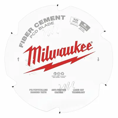 MILWAUKEE 10 in Fiber Cement-Cutting Blade - Fiber Cement-Cutting Blades