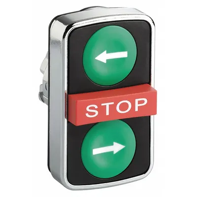 SCHNEIDER ELECTRIC Multihead Operator: Non-Illuminated, 3 Button - Multihead Push-Button Operators