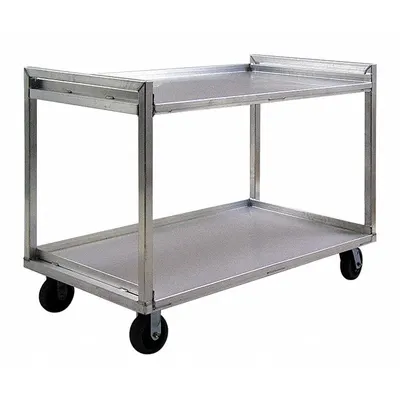 NEW AGE Utility Cart, 2-Shelf, 2000 lb Capacity, 41 in H x 37 in L - Open Stainless Steel Carts