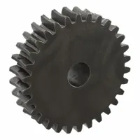 Metric worm wheel with module m 1.5, 20° pressure angle, right-hand helix, and non-ground tooth finish. Made of cast iron. Used in power transmission systems requiring a 30:1 speed reduction, such as conveyors, indexing tables, and industrial machinery