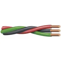 SOUTHWIRE Twisted Submersible Pump Cable: 600 V, 3 Conductors, 500 ft Lg, 12 AWG, Black/Red/Yellow (MPN 55173602)