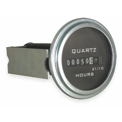 TRUMETER Hour Meter: Hour Meters, Front Panel Mounting, Analog, 10 V DC – 80 V DC