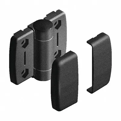 FATH Friction Hinge: 63 mm x 73.5 mm, 40 Series, For 8 mm Slot Wd, Black, Polyamide - Adjustable-Friction Fixed Hinges