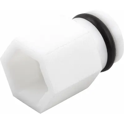 KIPP Plastic Insert: 13 mm Socket Size, PETP, For Hygienic Environment - Plastic Inserts for Hygienic Sockets
