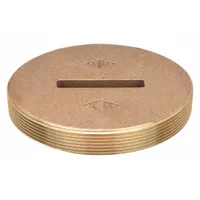 JAY R. SMITH MFG. CO Floor Cleanout: 6 in Overall Dia, 1 in Overall Ht, Cast Bronze, Cast Bronze (MPN 4470T06)