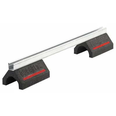 DURA-BLOK Pipe Support Block: Rubber Base, Electroplated Cast Iron - Support Blocks with Strut Channel