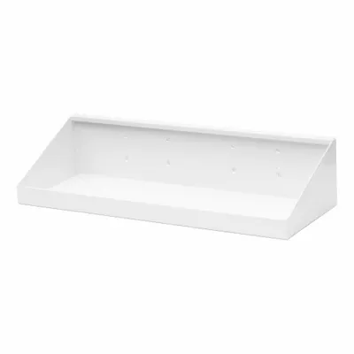 TRITON PRODUCTS Pegboard Shelf: For Square Pegboard Hole Shape, 18 in x 6 1/2 in x 3 in - Shelves for Square-Hole Pegboard