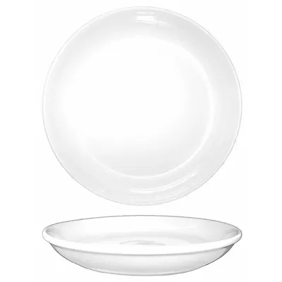 ITI Serving Bowl: Dover, 4 qt Capacity, 14 1/8 in Dia, Porcelain, European White - Serving Bowls