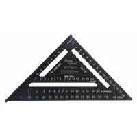 JOHNSON LEVEL Rafter Square: 8 3/4 mm Center-to-Edge Heel Wd, 1/2 cm, Top, 18 cm Square Size, 5 mm (MPN 1956-1800)