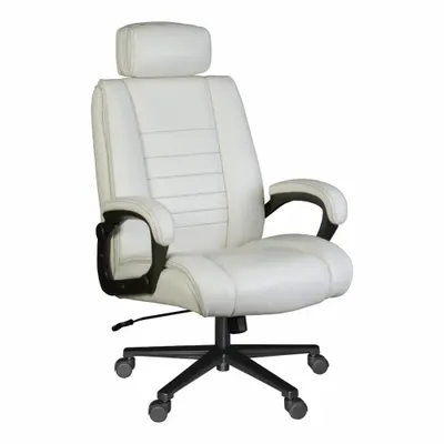 REGENCY Office Chair: Duraforce, Ht, White, 24 in Back Ht, 23 in Seat Wd, 20 1/2 in Seat Dp - Fixed-Arm Office Chairs