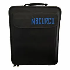 Portable calibration kit for on-site calibration of fixed gas detectors. Includes carrying case with padded dividers, regulator, shoulder strap, and tubing. Enables field verification and adjustment of sensor accuracy.
