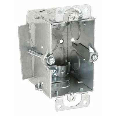 RACO Electrical Box: Steel, Steel Material & Nominal Size, 1 Gangs, 2 1/2 in Box Dp - Cut-In Electrical Boxes