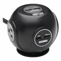 TRIPP LITE Outlet Strip: 3 Outlets, 8 ft Cord Lg, 540 J Rated Energy, 4.8 A Current, UL 1363/UL 1449 (MPN TLP38UAM)