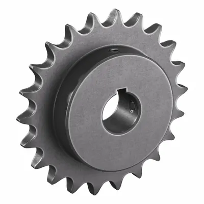 TSUBAKI Single Strand Sprocket: 50, For 5/8 in Chain Pitch, 1 in Bore Dia, 22 Teeth - Size 50 Fixed-Bore Roller Chain Sprockets