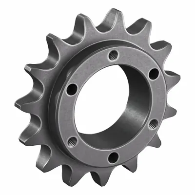 TSUBAKI Sprocket: For 60 Chain, 15 Teeth, 3.607 in Pitch Dia, 3.98 in Outside Dia - Size 60 Bushed-Bore Roller Chain Sprockets
