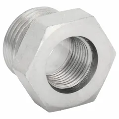 This rigid, straight steel adapter connects hydraulic hoses or components with O-Ring Boss (ORB) ports. Configured as male x female with ORB x ORB connections, it provides a leak-resistant seal in high-pressure hydraulic systems for industrial machinery, mobile equipment, and plant maintenance.