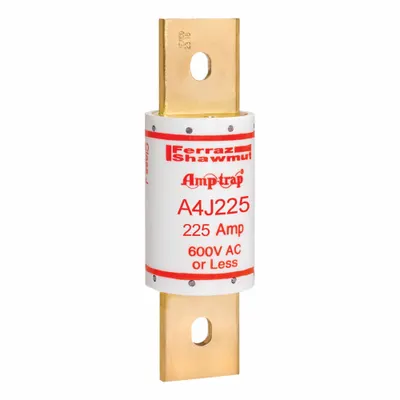 MERSEN Fuse: A4J Series, Class J, Blade Body, Fast-Acting, 225 A, 600 V AC, 300 V DC - Fast-Acting Bolt-On Fuses