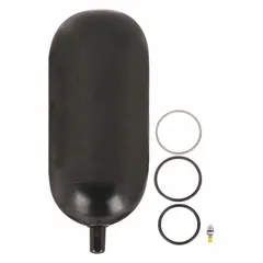 This repair kit is designed for servicing bladder accumulators in hydraulic systems. It includes a Buna N bladder and is rated for temperatures from -20 to 200°F. Suitable for industrial applications requiring fluid volume of 578 cu in.