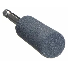 Aluminum Oxide Abrasive Point, Flat End, 1-1/4 in Head Width, 1/4 in Head Length, Single Piece