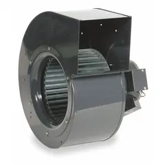 Direct-drive blower with 8 1/4 in wheel diameter delivering 720 cfm. Powered by a 1/6 hp, 115/230V AC, single-phase open motor with CW rotation. Suitable for general air movement in industrial ventilation and exhaust systems, and as an OEM replacement unit.