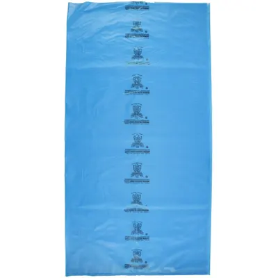 ARMOR POLY Open-Ended Bag: 4 mil Thick, 29 in Wd, 56 in Lg, Blue, Roll - VCI Open-Ended Poly Bags