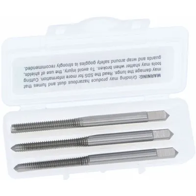 CLEVELAND Tap Kit: #8-32 UNC, H3 / 2B, 2 Flute - Three-Piece Hand Tap Sets