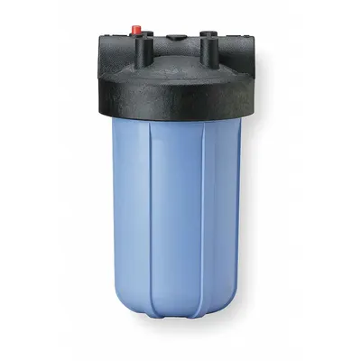 PENTAIR/PENTEK Water Filter Housing, 3/4 in NPT, Blue, 12-3/4 in H, 7-3/8 in Dia - Pentair Water Filter Cartridge Housings
