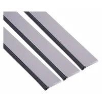 Screw-in mounting door perimeter seal kit made of black silicone. Overall length of 7 ft. Used to seal door perimeters against drafts, moisture, dust, and pests in commercial and industrial settings