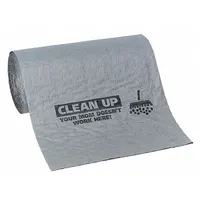 PIG Sorbent Roll: 75 ft Lg, 24 in Wd, Gray, Polypropylene, 75 ft Roll Lg, 24 in Roll Wd, Roll (MPN MAT608-748)