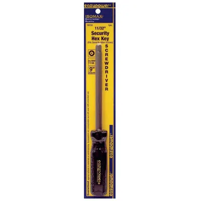 EAZYPOWER Tamper Resistant Hex Screwdriver: Security Hex Key Series, Steel - Security Hex Screwdrivers