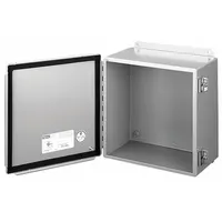 HOFFMAN Enclosure: Steel, 16 in x 14 in x 6 in, NEMA 12/13, Solid Cover, Hinged, Dust Tight (MPN A1614CH)
