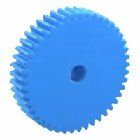 Machined Spur Gear: Module m 1.5, 45 Teeth, 10 mm Bore Dia, Nylon, 20° Pressure Angle, Plain Bore (MPN PS1.5-45)