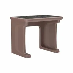 Floor-mount workstation with a laminate top, constructed from polyethylene. Measures 36 in wide, 24 in deep, and 29 in high. Suitable for use in industrial offices, control rooms, and maintenance areas where a durable work surface is required.