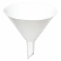 APPROVED VENDOR Funnel: Polypropylene, 720 mL, 170 mm, 2.5 cm, 75 mm Stem Lg, White (MPN F14698-0000)