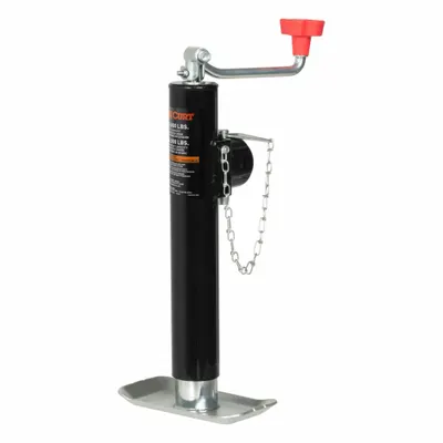 CURT Trailer Jack: Topwind Swivel Jack, 5,000 lb Static Load Capacity, Topwind - Trailer Jacks without Wheels