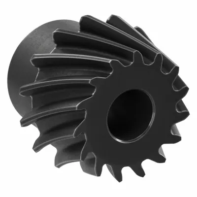 KHK GEARS Spiral Bevel Gear: Spiral, Gear Ratio 4, Left Hand, Module m 2, 15 Teeth - Spiral Teeth Metric Bevel Gears & Pinions