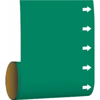 Pipe Marker: Green, White, Fits 2 in and Smaller Pipe O.D., 30 Pipe Markers, With (MPN 41597)