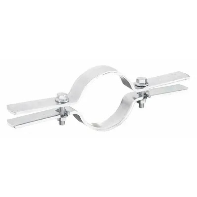 NVENT CADDY Riser Clamp: Electrogalvanized Steel, For 1 1/2 in Pipe, 255 lb Load Capacity - Riser Clamps for Tube & Pipe