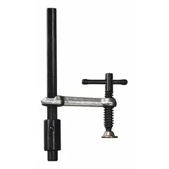 T-handle clamp with 8 1/2 in maximum jaw opening and 400 lb holding capacity. Used for securing workpieces in welding, fabrication, and assembly operations.