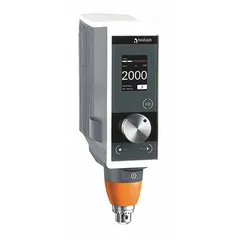 This overhead stirrer delivers a maximum torque of 400 N-cm and handles viscosities up to 250,000 cps with a volume capacity of 100 L. It features variable speed control and a digital display. Suitable for mixing viscous fluids in laboratory and industrial processes.